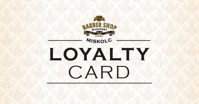 Barber Shop Miskolc Loyalty card
